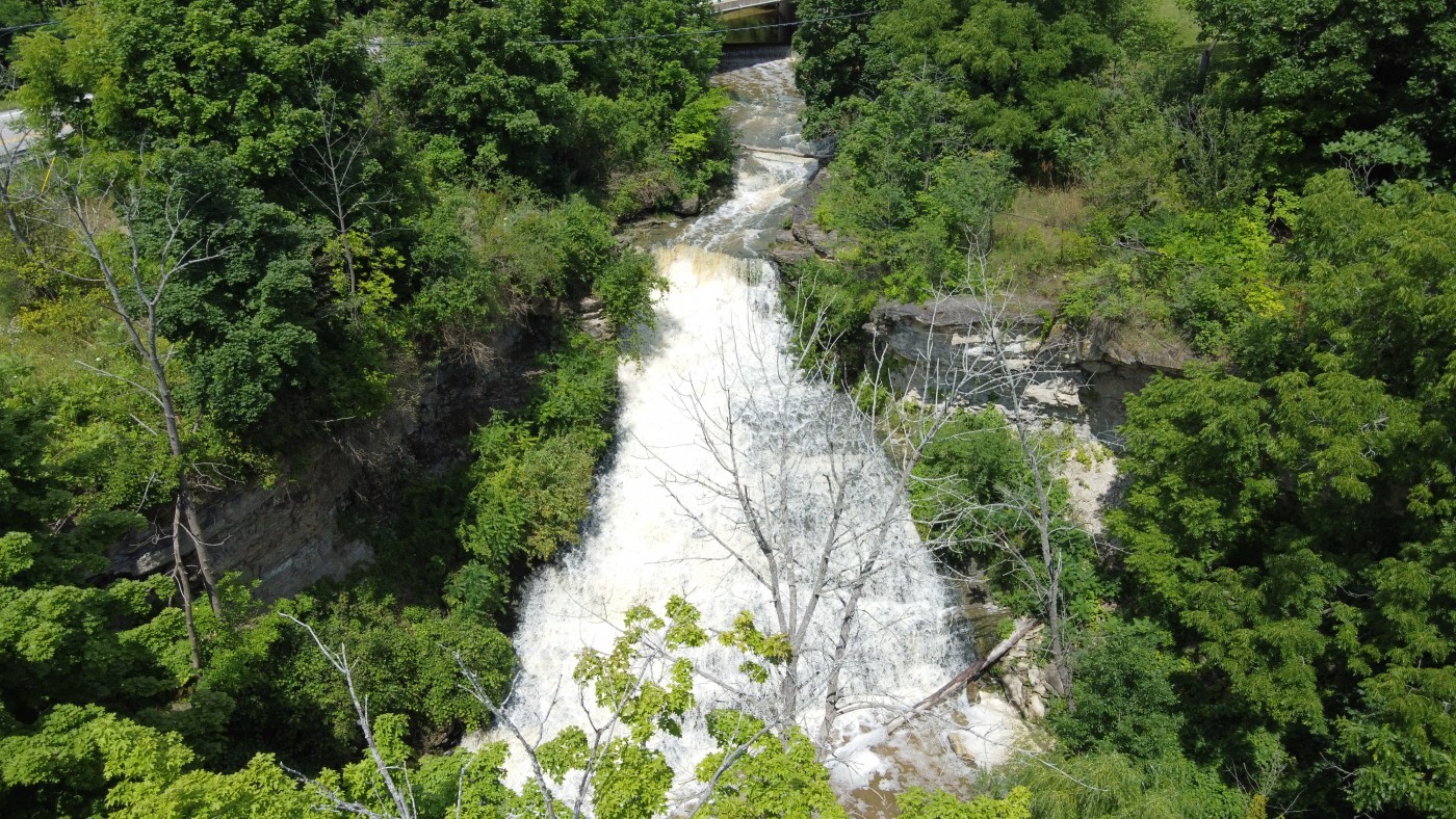 Photo of waterfall at Beamer Memorial Conservation Area