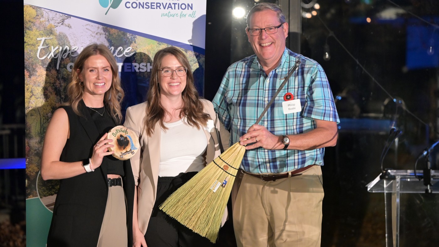 NPCA Volunteer and PAC member, Phil Beale, presents NPCA with special handmade gift in honour of the 50th Thanksgiving Festival