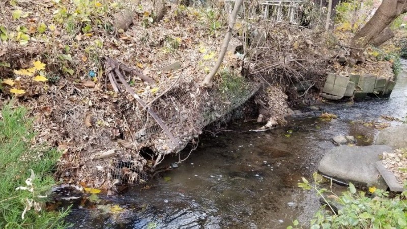 Photo of erosion at four mile creek