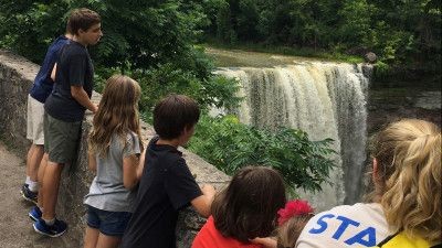 Children Overlooking Ball's Falls