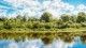 Green space and lake