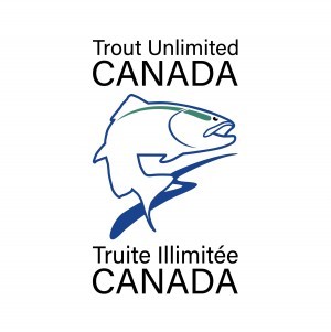 Trout Unlimited logo, fish