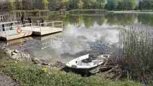 Dock and boat of Chippawa Creek