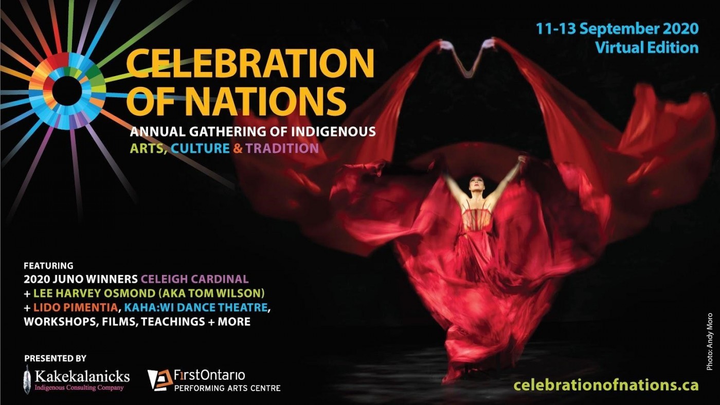 Celebration of Nations poster- black, red, yellow colours