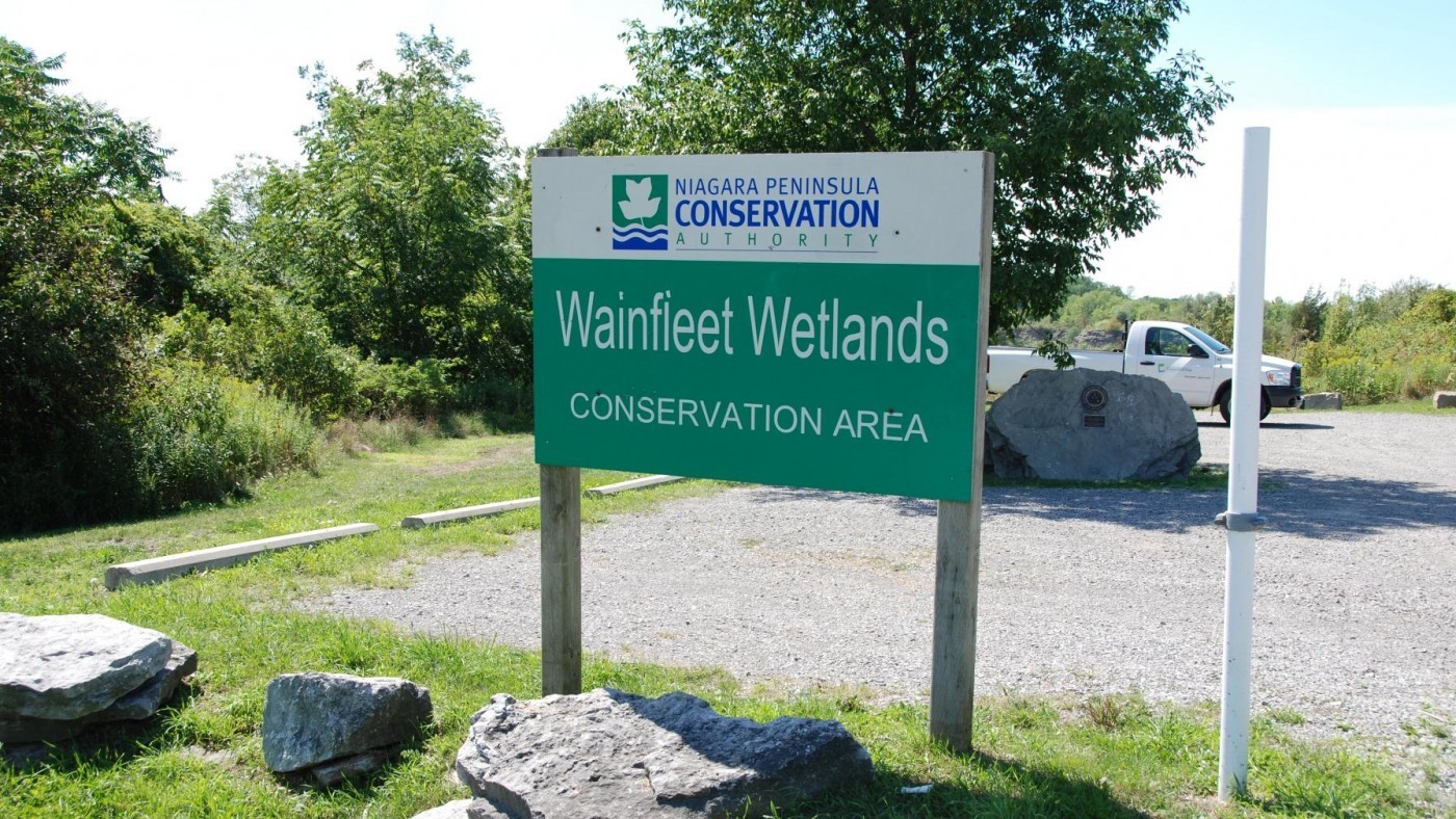 Entrance Sign at Wainfleet Wetlands